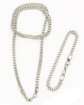 "Silver Weave Classic" Edelstahl Schmuckset – Kette & Armband, 60 cm / 21,5 cm