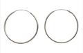 Pure Silver Hoops Creolen 925 Sterling Silber – Ø 8 / 14 / 25 / 30 mm - 1,5 mm Stärke