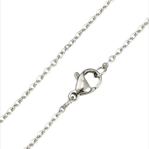 Classic SteelChain Panzerkette Edelstahl Kette, Länge 70 cm, 2 mm stark