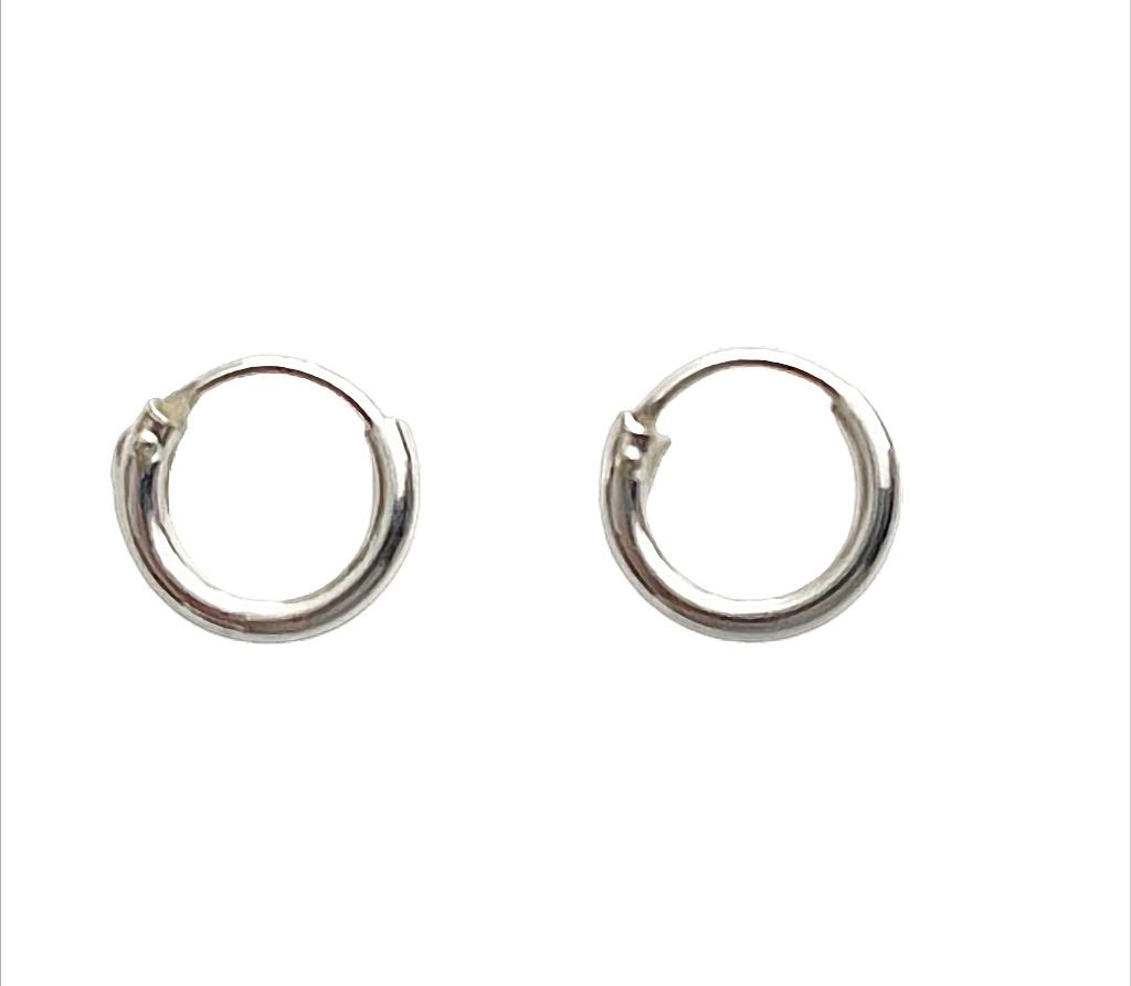 Silver Classic Hoops Creolen 925 Sterling Silber – 2 mm Stärke, Ø 8 bis 70 mm