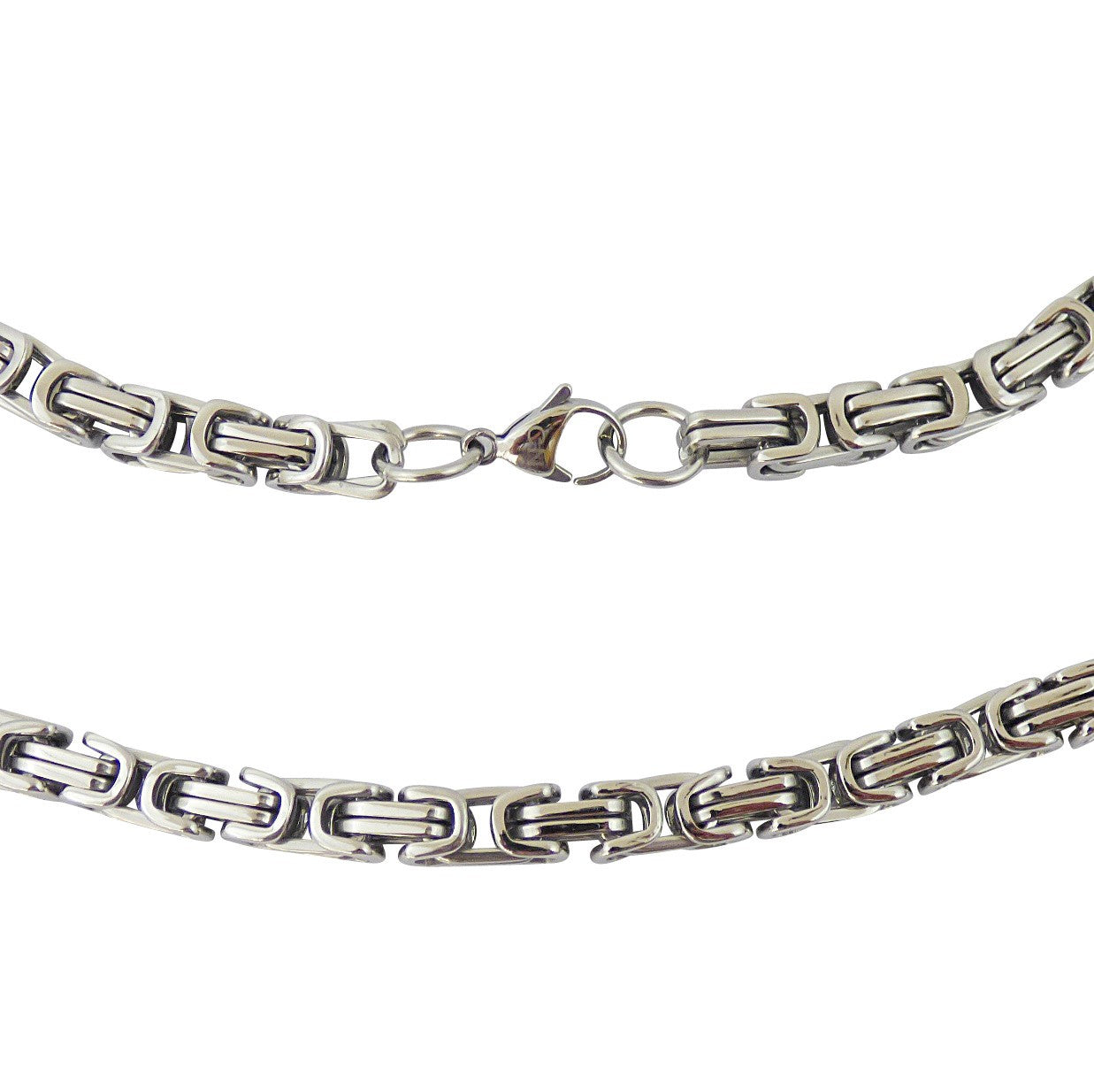 Imperial  Steel Chain Edelstahl Königskette – 60 cm Länge, 4 mm stark