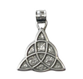 Trinity Shield Steel Triskele / Keltischer Knoten Anhänger aus 316L Edelstahl