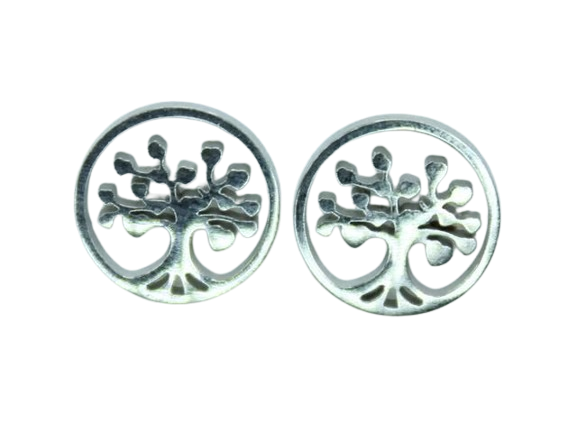 Tree of Life Harmony Ohrstecker Edelstahl Lebensbaum,  Ø 12 mm