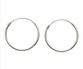 Silver Circle Creolen 925 Sterling Silber – Ø 10 / 18 / 20 / 25 mm – 1 mm Stärke