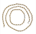 Royal Bicolor Crown Königskette bicolor aus Edelstahl – Kette 60 cm & Armband 21