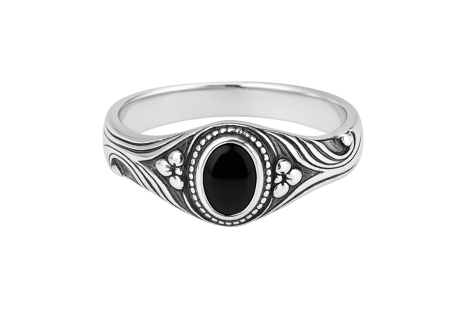 Celestia Grace 925er Silberring Fingerring – filigranes Design mit Steinbesatz