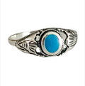Mystic Eye 925 Sterling Silber Ring mit Onyx, Paua Shell, Perlmutt oder Türkis