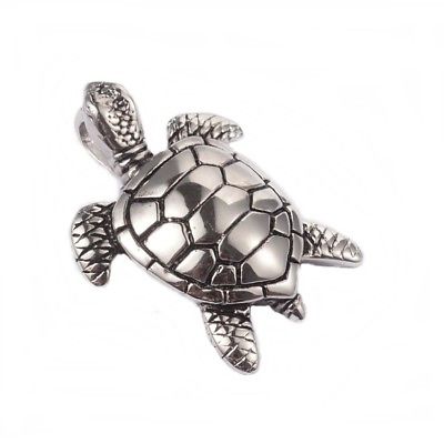 Anhänger Kettenanhänger aus Edelstahl Schildkröte Turtle