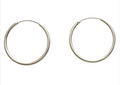 Silver Classic Hoops Creolen 925 Sterling Silber – 2 mm Stärke, Ø 8 bis 70 mm