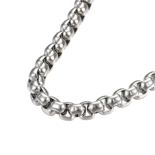 Byzantinerkette aus Edelstahl – 50 cm lang – 3 mm stark