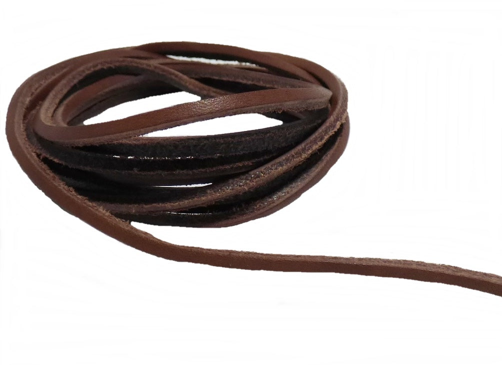 Lederriemen Lederschnüre Lederband Rindleder 2 m schwarz braun oder natur