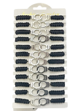Armbänder mit Handschellen 12 Stück Display