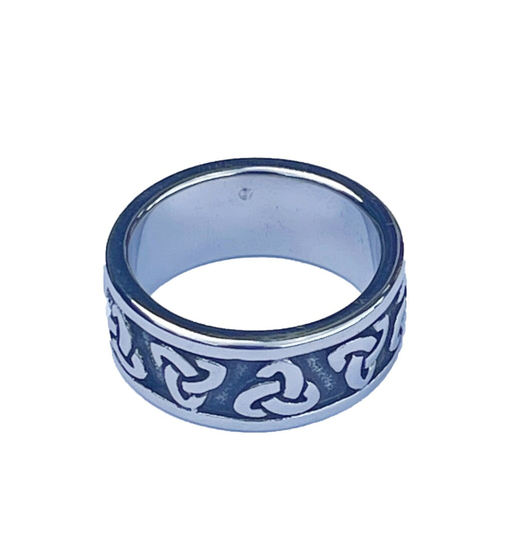 Ring Fingerring Bandring Edelstahl Keltischer Knoten Biker Rocker