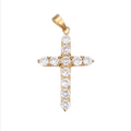 Celeste Shine Cross Kreuz-Anhänger Goldoptik mit Zirkonia – 37,5 × 25 × 3,5 mm