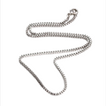 Milano Cube Venezianerkette aus Edelstahl – 2 mm – 60 cm oder 65 cm