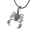 Skorpion Kette mit Anhänger am Wachsband