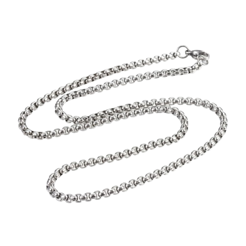 Byzantinerkette aus Edelstahl – 50 cm lang – 3 mm stark