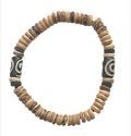 Heishi Armband aus Kokos – Stretch natur