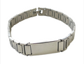 Titan Line ID Edelstahl-Armband mit Gravurplatte – 21,5 cm – 10 mm breit