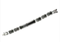 Steel Fusion Titan Edelstahl-Armband mit schwarzer Einlage – 21 cm – 11 mm breit