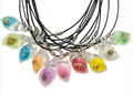 Leuchtende Muscheln, transparent, gemischte Farben, ca. 3,5 x 1,9 cm