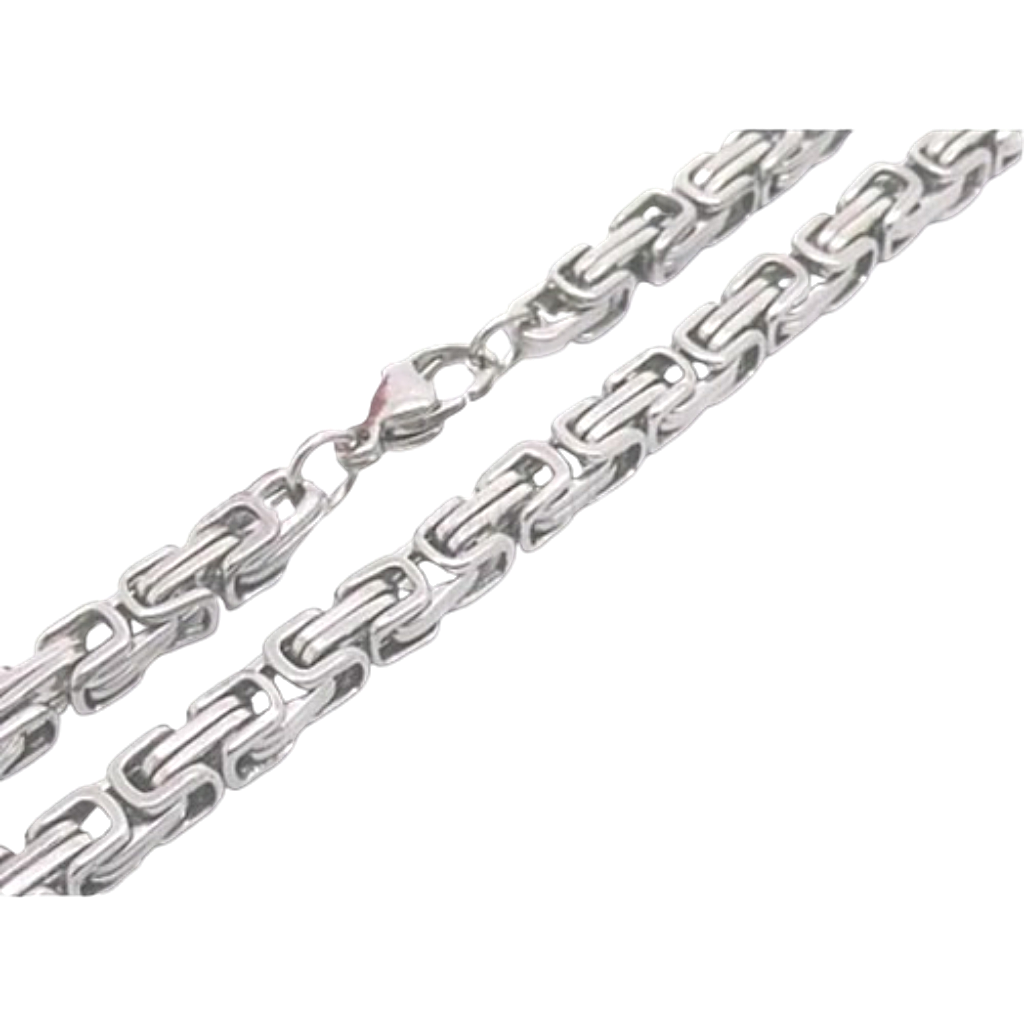 Imperial  Steel Chain Edelstahl Königskette – 60 cm Länge, 4 mm stark